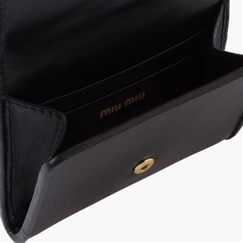 miu miu card holder uk|Miu Miu Leather Card Holder in Black .